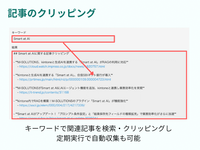 記事のクリッピング